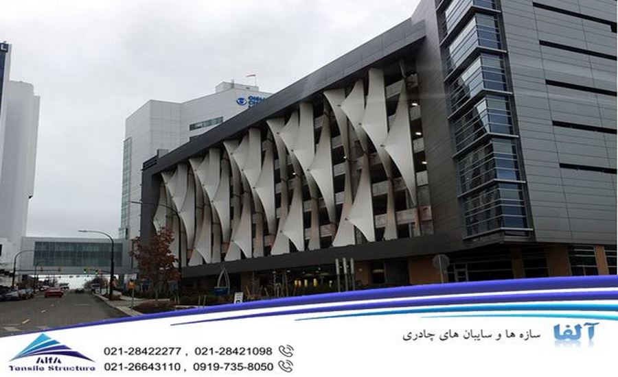 سازه چادری پارکینگ طبقاتی