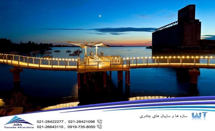 سایبان چادری اسکله